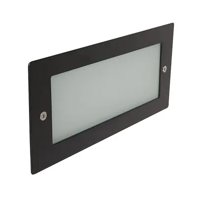 Read more on KSR KSR1351 | Madrid 6W 4000K 138lm IP44 LED Bricklight with Plain Frame, Black