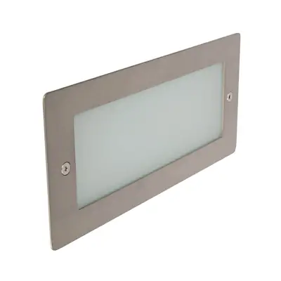 Read more on KSR KSR1353 | Madrid 6W 4000K 138lm IP44 LED Bricklight with Plain Frame, Stainless Steel