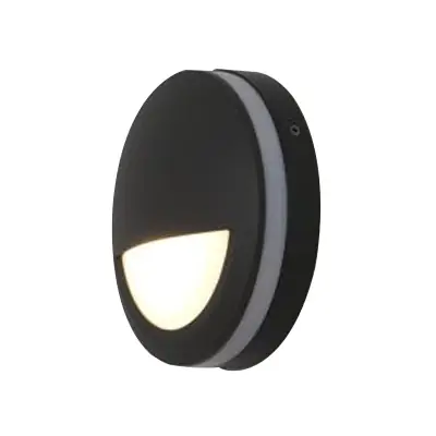 Read more on KSR KSR1394 | Amapa 6W 3000K 65lm IP65 LED Round Eyelid Surface Wall Light, Anthracite