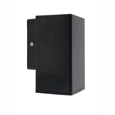 Read more on KSR KSR1502BLK | Norcia 9W GU10 IP65 LED Square Single Wall Light, Black