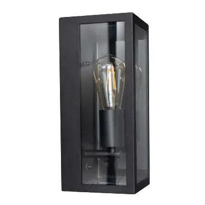 Read more on KSR KSR1930 | Barella 40W E27 IP44 Single Wall Light Lantern, Black
