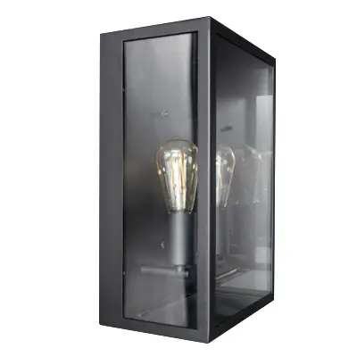 Read more on KSR KSR1931 | Barella 40W E27 IP44 Twin Wall Light Lantern, Black