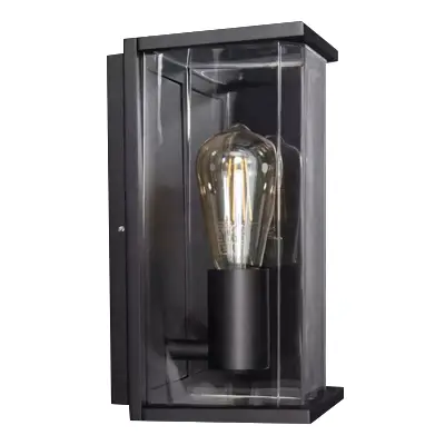 Read more on KSR KSR1933 | Barella II 40W E27 IP44 Single Wall Light Lantern, Black