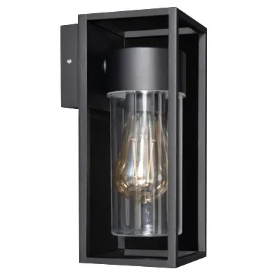 Read more on KSR KSR1934 | Barella 40W E27 IP44 Small Downward Wall Light Lantern, Black