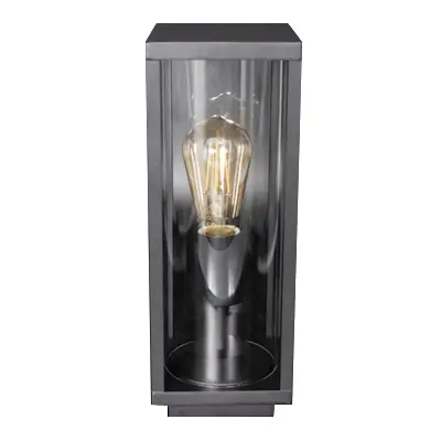 Read more on KSR KSR1936 | Barella 40W E27 IP44 Large Pillar Light Lantern, Black
