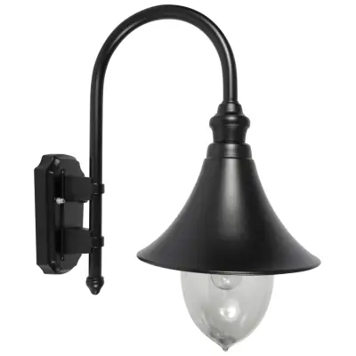 Read more on KSR KSR3300BLK | Lampara 23W E27 IP44 Downward Wall Lantern, Black