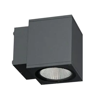 Read more on KSR KSR71146 | Riviera 9W 3000K/4000K 2CCT 790lm/950lm IP65 LED Large Up or Down Square Wall Light, Anthracite