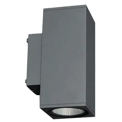 Read more on KSR KSR71147 | Riviera 2x9W 3000K/4000K 2CCT 2x865lm/2x970lm IP65 LED Large Up & Down Square Wall Light, Anthracite