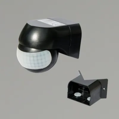 Read more on KSR KSR8403BLK | External PIR Sensor IP44 180° Detection c/w Corner Bracket, Black