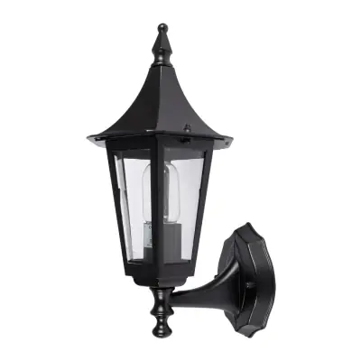 Read more on KSR KSR9901BLK | Coria 23W E27 IP44 6 Sided Upwards Wall Lantern, Black
