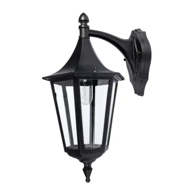 Read more on KSR KSR9960BLK | Coria Grande 23W E27 IP44 6 Sided Downwards Wall Lantern, Black