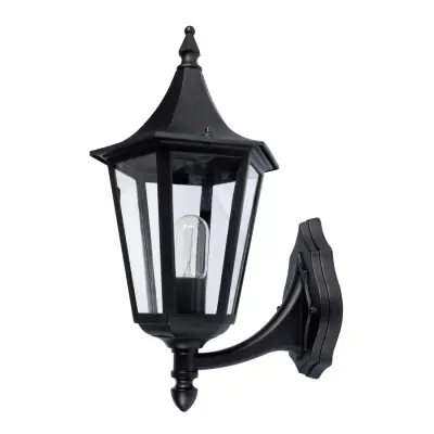 Read more on KSR KSR9961BLK | Coria Grande 23W E27 IP44 6 Sided Upwards Wall Lantern, Black