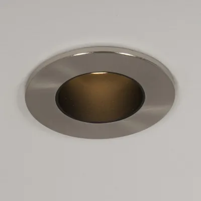 Read more on KSR KSRDL435 | Downlight Bezel Qr Pro IP20, Satin Chrome w/ Black Baffle