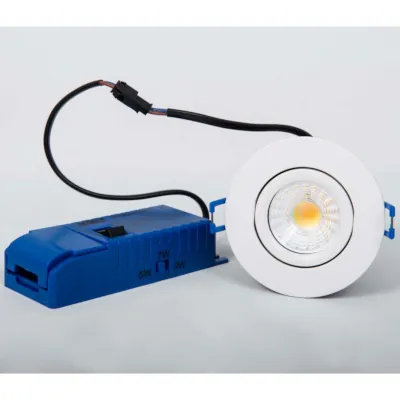 Read more on KSR KSRFRD384/EM | Dimmable LED Recessed Downlight Firebreak Qr Select Tiltable IP65 Fire Rated Multi Wattage & 4CCT c/w Self-Test Emergency & White Bezel