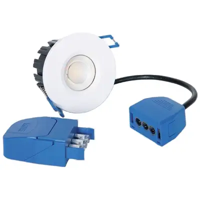 Read more on KSR KSRFRD386 | Firebreak QR Select Pro 5W/7W Multi Wattage 4CCT IP65 Fire Rated LED Dimmable Downlight, White