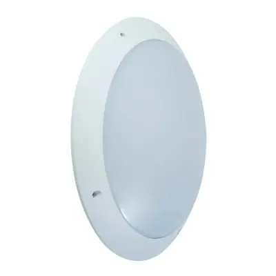 Read more on KSR KSRSF230WHT/MW | Latina II 12W 4000K 675lm IP66 LED Plain Bulkhead with Microwave Sensor, White Polycarbonate