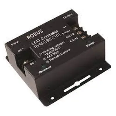 Read more on Robus RVARGBW-AMP | Vegas 768W IP20 RGBW Signal Amplifier, Black