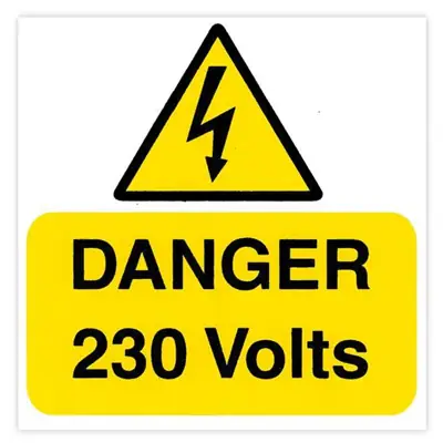 Read more on Industrial Signs IS1705RP | Self Adhesive Rigid Danger 230 Volts Labels 75x75mm Pack of 5