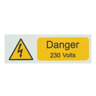 Read more on Industrial Signs IS1805RP | Self Adhesive Rigid Danger 230 Volts Vinyl Label 75x25mm Pack of 5