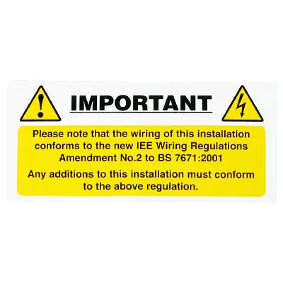 Read more on Industrial Signs IS6010SA | Self Adhesive Important Harmonised Cable Vinyl Label 130x60mm Pack of 10