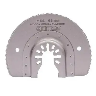 Read more on Armeg MTBHRBIM | 88mm Radial HSS Multi-Tool Blade, Silver
