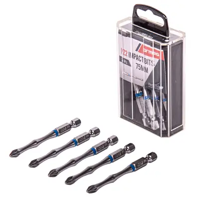 Read more on Armeg SDB75MMTTPZ2 | Tic-Tac PZ2 75mm Screwdriver Impact Bits (Pack of 5)