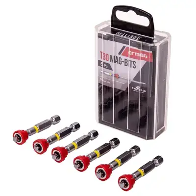 Read more on Armeg SDBTTT30 | Tic-Tac T30 50mm Screwdriver Impact Magnetic Bit, (Pack of 6)