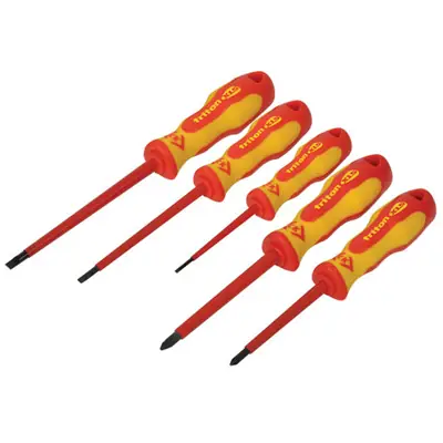 Read more on CK T4729 | 1000v Triton XLS Insulated VDE Screwdrivers SL/PZ, Set of 5