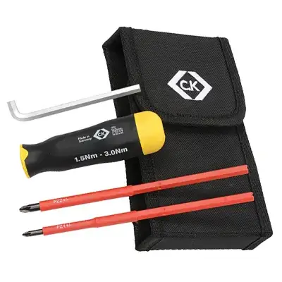 Read more on CK T4821 | 1000v 1.5-3Nm VDE Adjustable Torque Screwdriver Set