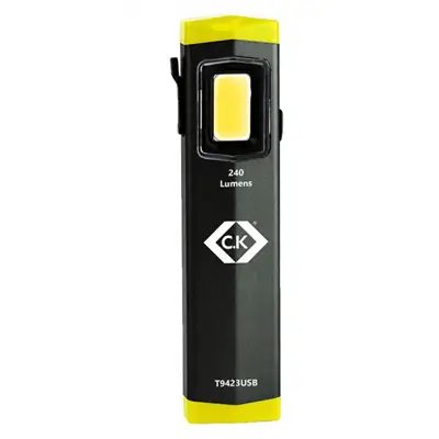 Read more on CK T9423USB | 240lm Small COB LED Magnetic Rechargeable Pocket Inspection Light