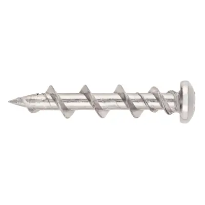 Read more on DeWalt DFM425005P | 32mm Universal Wall Dog Pan Head Steel Screw Anchors, Chrome (Pack of 100)