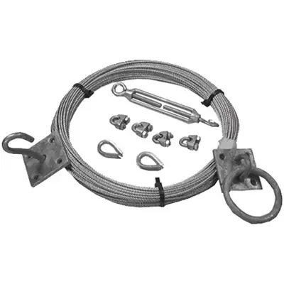 Read more on Green Brook CWK30 | 30M Galvanised High Tensile Catenary Wire Kit