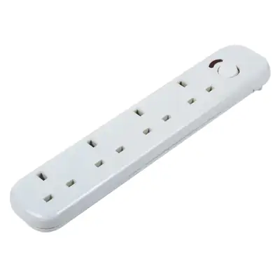 Read more on Niglon RS413FW | 4 Gang Trailing Fused Switched Socket Extension Lead with Neons, White