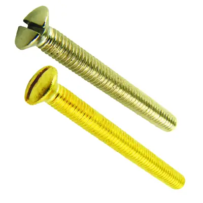 Read more on Olympic Fixings 215-360-090 | M3.5x50mm Bright Brass Countersunk Slot Machine Screws (Pack of 100)