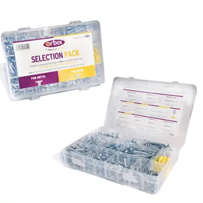 Read more on Orbix OBX-SCT-PK | Self Drill Metal and Wood Screw Kit Selection Pack, Steel/Bright Zinc Plated with Case