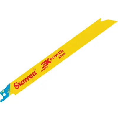 Read more on Starrett B818-5 | 203mm 18tpi Bi Metal Cut Reciprocating Saw Blade, Straight (Pack of 5)