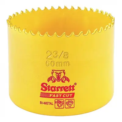 Read more on Starrett FCH0238 | 60mm Fast Cut Bi Metal HSS Holesaw