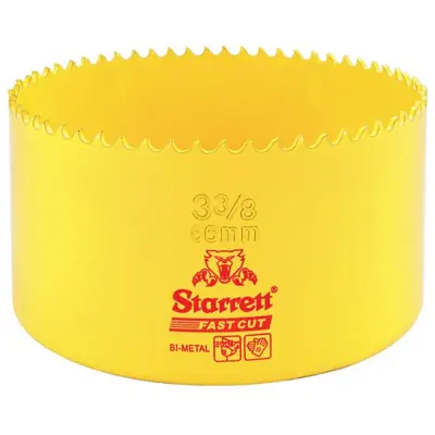 Read more on Starrett FCH0338 | 86mm Fast Cut Bi Metal HSS Holesaw