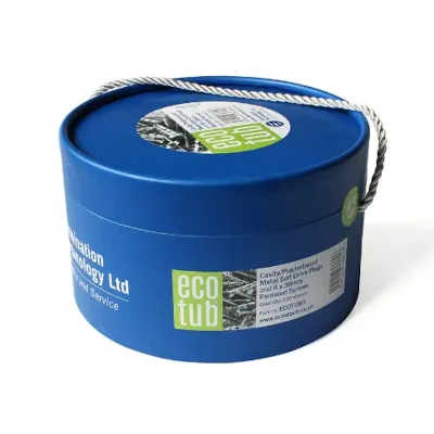 Read more on Termination Technology ECOTUB3 | Cavity Wall Fixings 28mm & Self-Tapping Panhead Screws M8x35mm Trade Tub (200 Of Each)