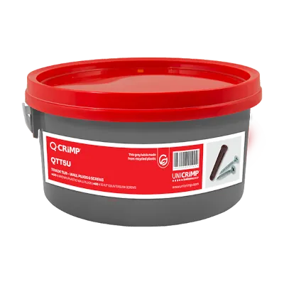 Read more on Unicrimp QTT5U | Countersunk Screws 10x2in & Brown Wall Plugs 7mm Trade Tub (400 0f Each)