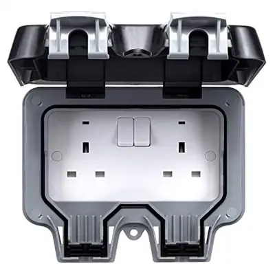 Read more on BG Electrical WP22 | 13A 2 Gang Double Pole IP66 Weatherproof Double Switched Socket