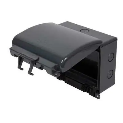 Read more on Click OA502AG | Aquip IP66 2 Gang Weatherproof Unfurnished Enclosure, Anthracite Grey Polycarbonate