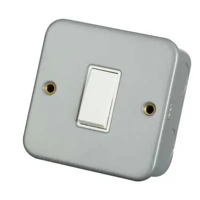 Read more on Click Scolmore CL011 | 10A 1 Gang 2 Way Light Switch Metal Clad