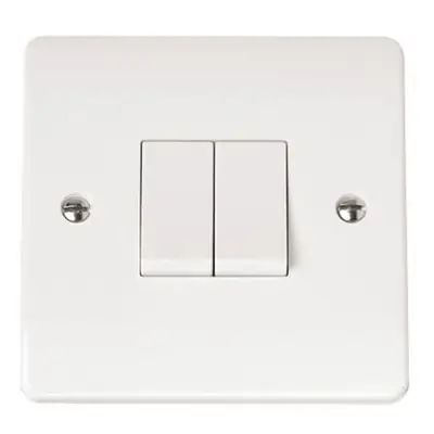 Read more on Click Scolmore CMA012 | Mode 10A 2 Gang 2 Way Light Switch, White