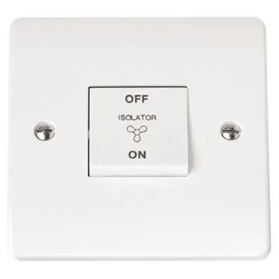 Read more on Click Scolmore CMA020 | Mode 10A Triple Pole Fan Isolator Switch, White