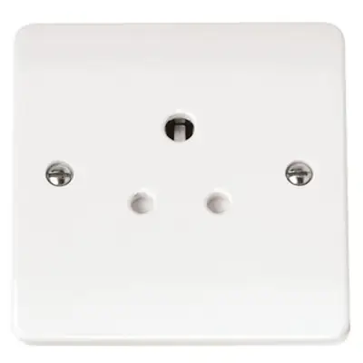 Read more on Click Scolmore CMA038 | Mode 5A 1 Gang Unswitched Pin Socket, White