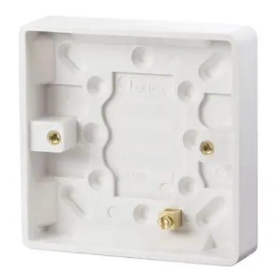 Read more on Click Scolmore CMA080 | Mode 16mm 1 Gang Pattress Back Box, White