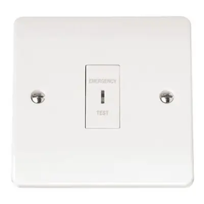 Read more on Click Scolmore CMA110 | Mode 10A 1 Gang Double Pole Emergency Test Key Switch, White