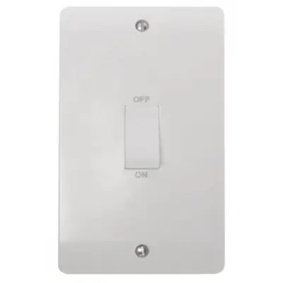 Read more on Click Scolmore CMA502 | Mode 45A 2 Gang Double Pole Vertical Cooker Switch, White