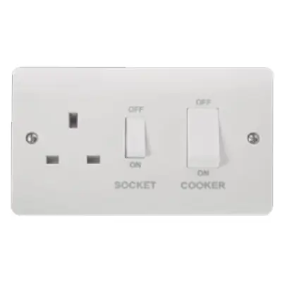 Read more on Click Scolmore CMA504 | Mode 45A Double Pole Cooker Control Unit with White Rockers, White